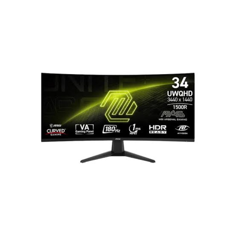 MSI MAG 346CQ  34” | 3440×1440 | 180Hz | 1ms