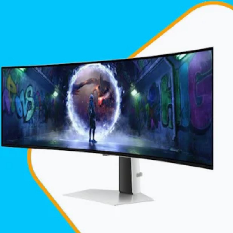 Samsung Odyssey G9 Smart OLED LS49DG952SMXUE49” | Smart | 5K 5120×1440 | 1800R | 240Hz | 0.03ms | Speakers | Silver